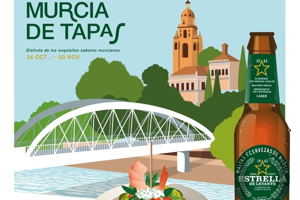 Más de 50 establecimientos del centro de Murcia participan en ‘Murcia de Tapas’, la ruta de la tapa de Estrella de Levante 