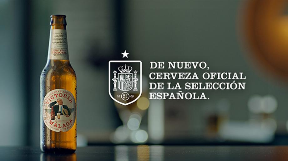 victoria official beer of the spanish soccer team